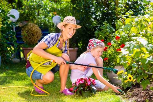 Fence installation in uneven woodland ground with tree roots